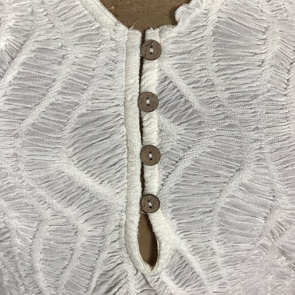 Gimmicks BKE Crinkle Stretch 4-Button V-Neck Sleeveless Tank Top Sz S 268F - Picture 6 of 9